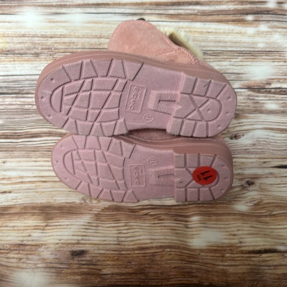 Bebe Pink Faux Fur Lined Boots Girls 11 - Picture 6 of 8